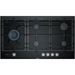 Bosch Series 8 90cm Gas Hob Ceramic Black Cooktop 5 Burners - BOSCH