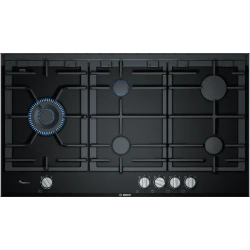 Bosch Series 8 90cm Gas Hob Ceramic Black Cooktop 5 Burners