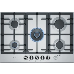 Bosch Series 6 Gas Hob 75cm Stainless Steel Cooktop with 5 Burners