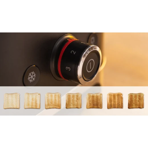 محمصة بوش MyMoment سوداء مدمجة TAT4M223 - شريحتين، تحكم متغير - بوش - Image 5