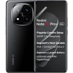هاتف شاومي ريدمي نوت 14 برو+ 5G – أسود منتصف الليل – 12 جيجابايت رام / 512 جيجابايت ذاكرة – كاميرا ثلاثية 200 + 8 + 2 ميجابكسل (ذكاء اصطناعي) – كاميرا أمامية 20 ميجابكسل - شاومي