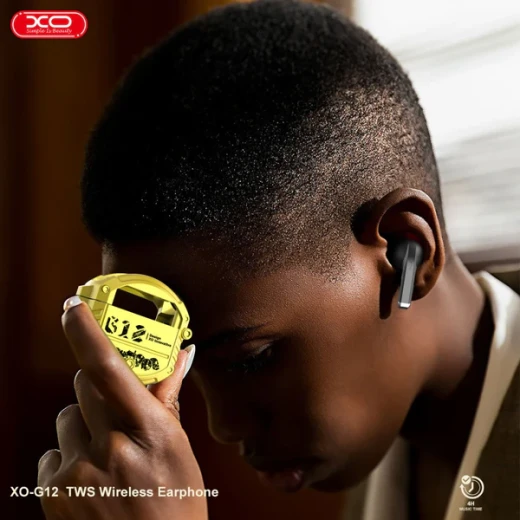 XO G12 Magic TWS Bluetooth Earphones with Charging Case - Wireless Audio Yellow - XO - Image 2