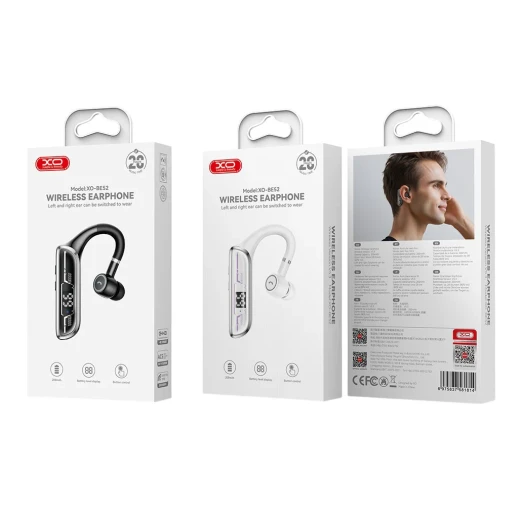 XO BE52 On-Ear Bluetooth Headset - Black - 28H Playtime - XO - Image 5