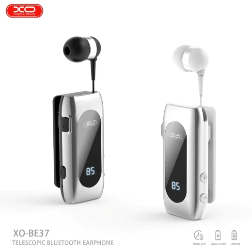 سماعة XO BE37 بلوتوث بتصميم مشبك – مع شاشة رقمية – باللون الأسود - إكس أو - Image 2