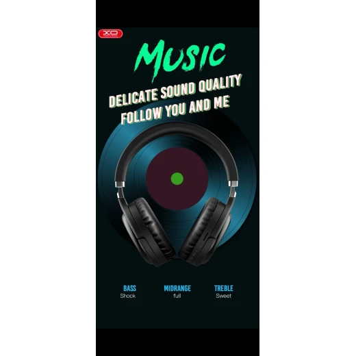 XO BE18 Bluetooth Headphones - Wireless Over-Ear Headphones with Microphone - XO - Image 4