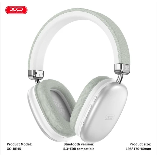 XO BE45 Beiguo Headband Bluetooth Headphones Silver