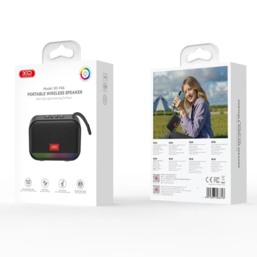 XO F66 Portable Bluetooth Speaker 5W Black - 5 Hour Battery - XO - Image 10