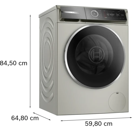 غسالة ملابس Bosch Ser8 سعة 10 كجم فضي 1600 دورة في الدقيقة - غسيل فعال - بوش - Image 6