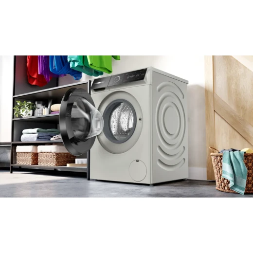 غسالة ملابس Bosch Ser8 سعة 10 كجم فضي 1600 دورة في الدقيقة - غسيل فعال - بوش - Image 9