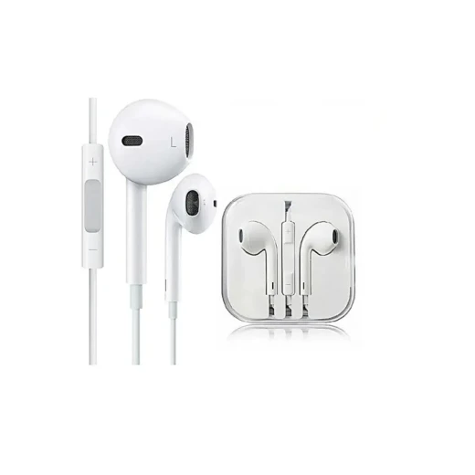 سماعات أذن وي وو EB101 بيضاء: صوت 3.5 ملم، تصميم Apple سماعات أذن وي وو EB101 بيضاء: صوت 3.5 ملم، تصميم Apple