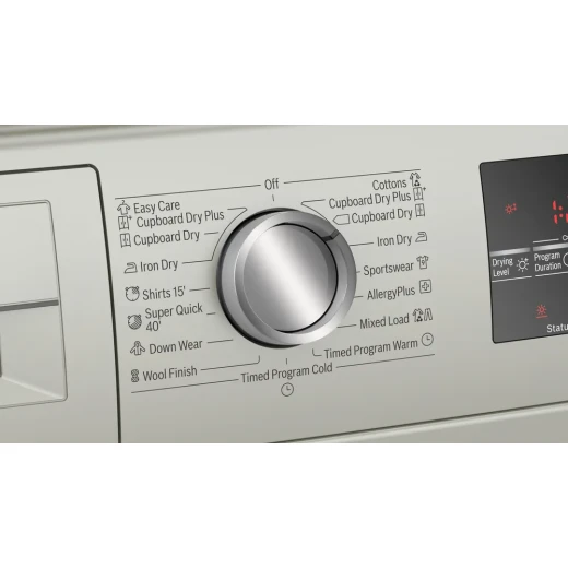 مجفف ملابس مكثف Bosch Serie 6 سعة 8 كجم فضي B - تجفيف فعال - بوش - Image 2