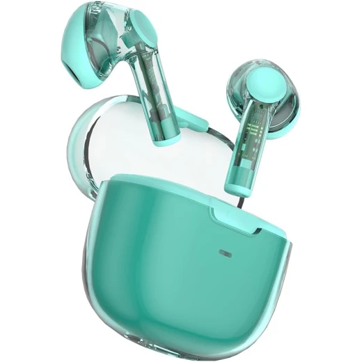 سماعات وي وو TWS12 Pure Sound اللاسلكية (TWS) بتقنية البلوتوث إصدار 5.3 – لون أزرق فيروزي | ضمان لمدة 18 شهرًا - وي وُو - Image 8