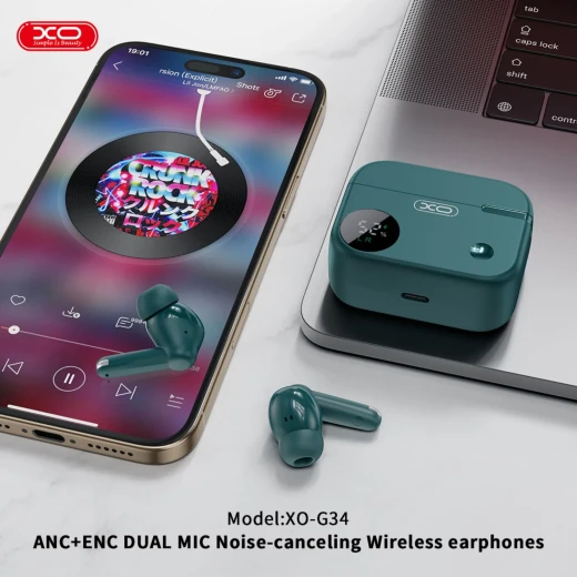 XO G34 Wireless Earbuds: Bluetooth 5.4, ANC, ENC, Stereo Sound - XO - Image 3