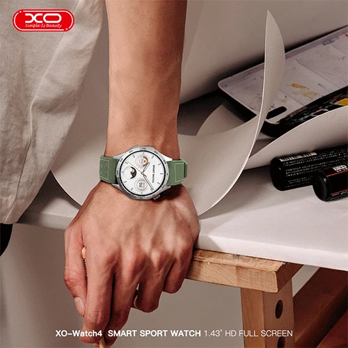 ساعة XO Watch4 AMOLED الرياضية الذكية للاتصال اخضر شاشة 1.43" - إكس أو - Image 3