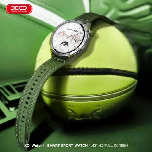 ساعة XO Watch4 AMOLED الرياضية الذكية للاتصال اخضر شاشة 1.43" - إكس أو - Image 2