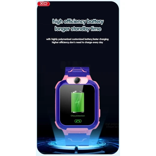 XO H100 Kids Smart Watch 2G Blue - GPS Tracking & SOS - XO - Image 6