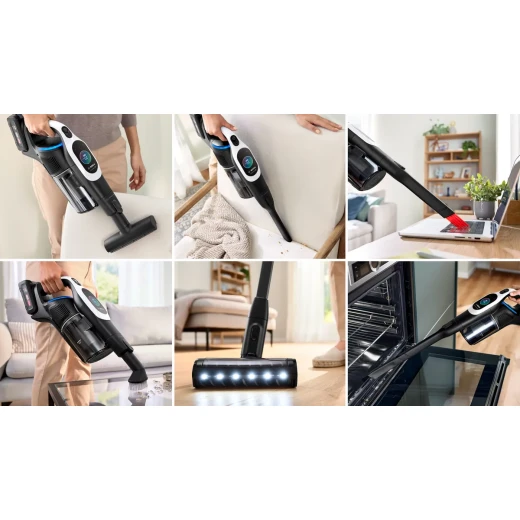 مكنسة Bosch Unlimited 10 اللاسلكية البيضاء - تنظيف قوي - بوش - Image 8