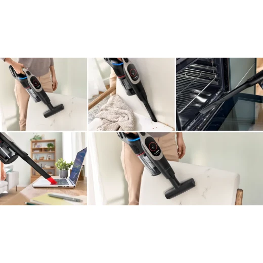 مكنسة كهربائية يدوية لاسلكية سوداء Bosch Unlimited 9 - تنظيف قوي - بوش - Image 13
