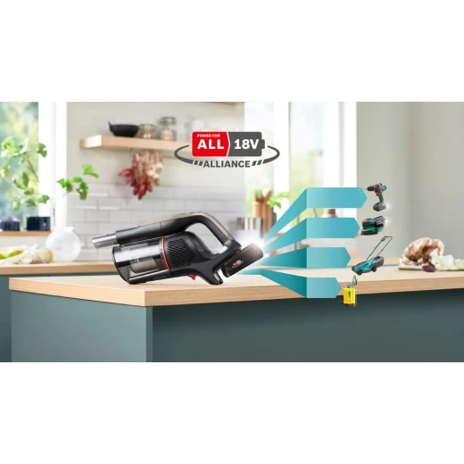 مكنسة كهربائية يدوية لاسلكية سوداء Bosch Unlimited 9 - تنظيف قوي - بوش - Image 9