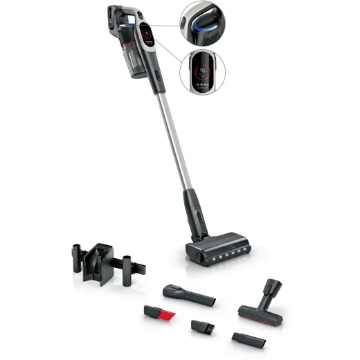 مكنسة كهربائية يدوية لاسلكية سوداء Bosch Unlimited 9 - تنظيف قوي مكنسة كهربائية يدوية لاسلكية سوداء Bosch Unlimited 9 - تنظيف قوي