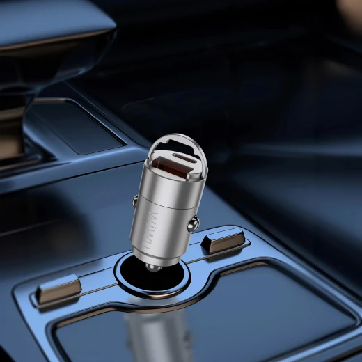 شاحن سيارة وي وو Nano 30W سريع بمنفذي USB-A و USB-C - وي وُو - Image 2