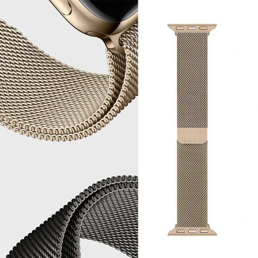 سوار ساعة وي وو Apple مقاس 38/40 مم Minalo أسود من الفولاذ المقاوم للصدأ - وي وُو - Image 4