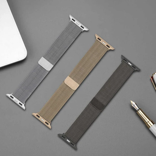 سوار ساعة وي وو Apple مقاس 38/40 مم Minalo أسود من الفولاذ المقاوم للصدأ - وي وُو - Image 6
