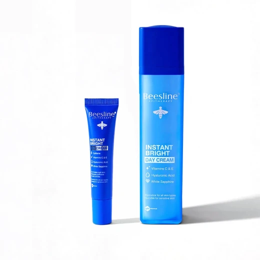 Beesline Instant Bright Day Cream + Instant Bright Eye Cream Free 50ml +15ml