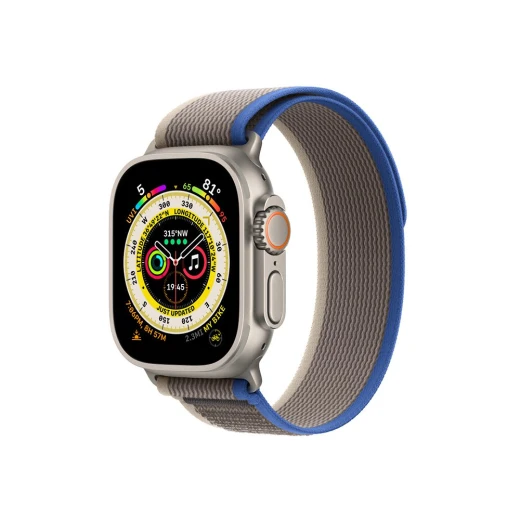 حزام DUXDUCIS Apple Watch Trail Loop أزرق/رمادي من النايلون المنسوج 42-49 ملم حزام DUXDUCIS Apple Watch Trail Loop أزرق/رمادي من النايلون المنسوج 42-49 ملم