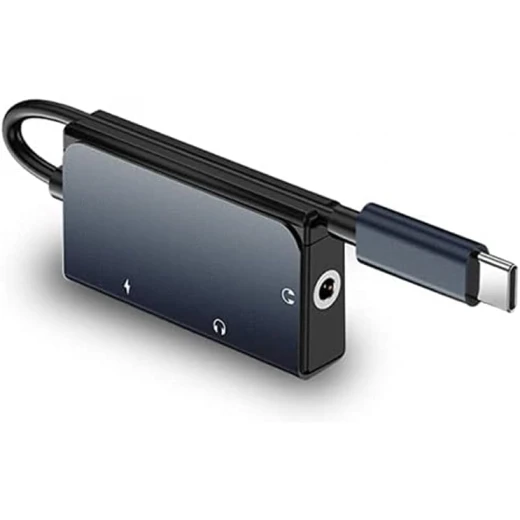 محول صوت وي وو LT02 Pro: Type-C إلى منفذين و 3.5 ملم محول صوت وي وو LT02 Pro: Type-C إلى منفذين و 3.5 ملم
