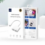 محول الصوت LT01 Plus من Lightning إلى Lightning مزدوج لجهاز iPhone من وي وو - وي وُو