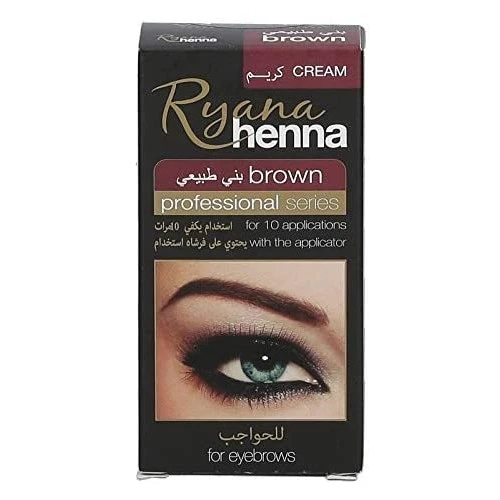 مكياج حواجب ريانا بالحناء بني يدوم طويلاً مظهر طبيعي لجميع ألوان الشعر - Ryana - Image 2