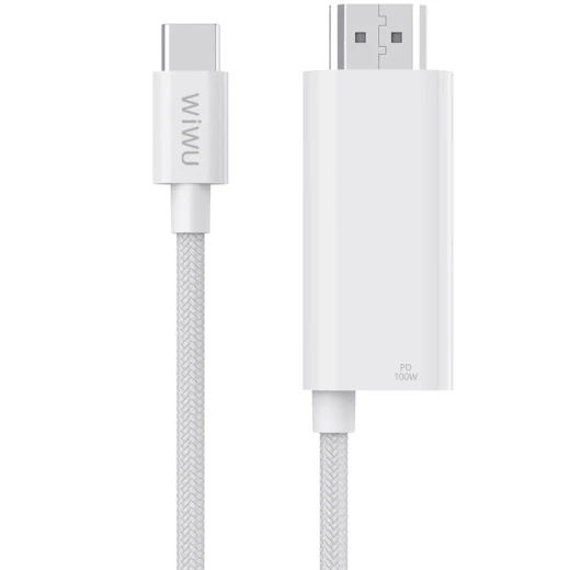 كابل وي وو Type-C إلى HDMI بدقة 4K UHD مع شحن PD - 1.8 متر - وي وُو - Image 4