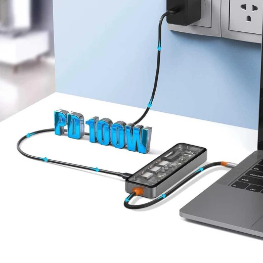 محور وي وو Cyber 7 في 1 USB-C - رمادي: وسّع إمكانيات الاتصال - وي وُو - Image 5