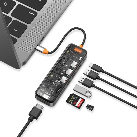 محور وي وو Cyber 7 في 1 USB-C - رمادي: وسّع إمكانيات الاتصال - وي وُو - Image 2