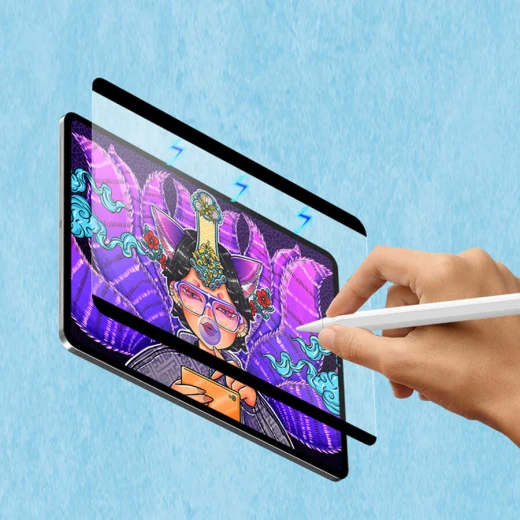 واقي شاشة مغناطيسي لجهاز iPad 10.9"/11" برو من وي وو- شفاف - وي وُو - Image 4