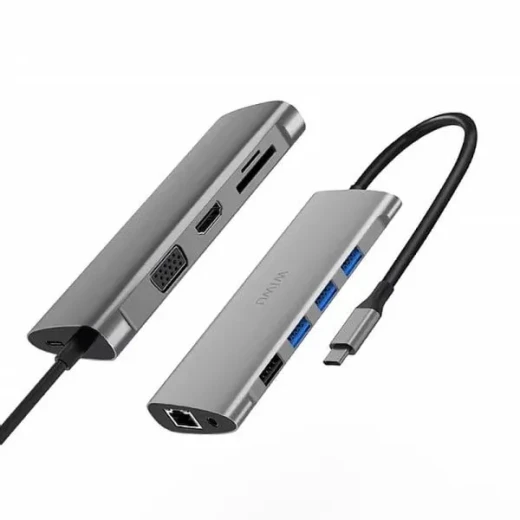 محول وي وو Alpha 11 في 1 USB-C - رمادي - محول متعدد المنافذ - وي وُو - Image 2