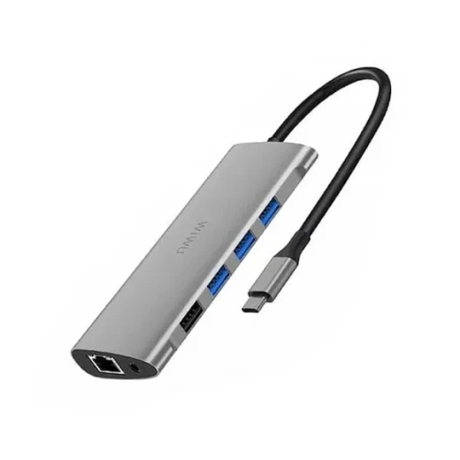 محول وي وو Alpha 11 في 1 USB-C - رمادي - محول متعدد المنافذ