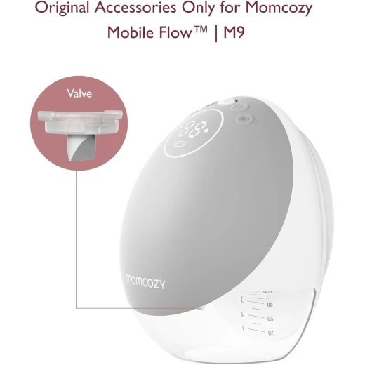 Momcozy M9 Breast Pump Valve Replacement - BPA Free & Easy Cleaning - Momcozy - Image 5
