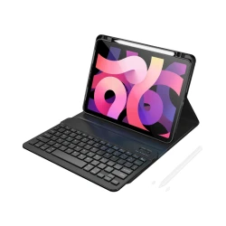 WiWU MK-006 3-in-1 Premium Combo – Keyboard + Protective Case + Stylus Pen, Compatible with iPad Air 11” (2024 & 2025) / Universal 10.9” & 11”, English & Arabic Keyboard Layout