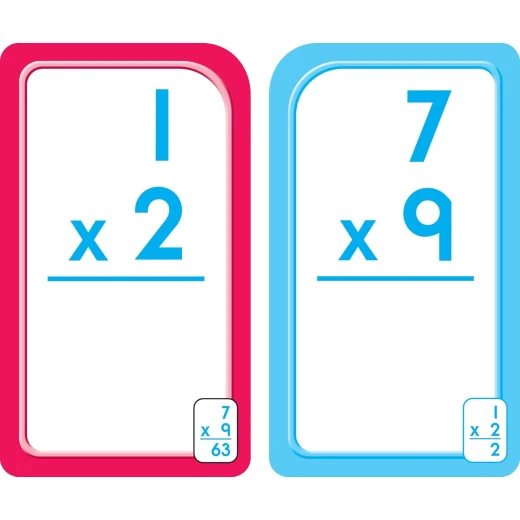 بطاقات تعليم الضرب باللغة الإسبانية من School Zone للأعمار 0-12 للصفين 3-4 - سكول زون - Image 3