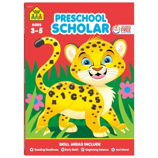 كراسة عمل School Zone Scholar لمرحلة ما قبل المدرسة: أنشطة التعلم كراسة عمل School Zone Scholar لمرحلة ما قبل المدرسة: أنشطة التعلم