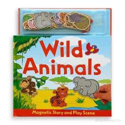 كتاب Series Magnetic Story & Play Scene: حيوانات برية للأعمار 3-5