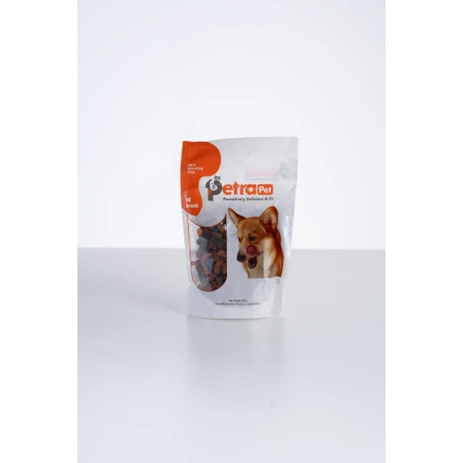 Petra Pet Dog Treats 150g, Natural Chicken Flavor, High Protein (18%), No Artificial Colors or Preservatives, Healthy & Tasty Snack for Dogs