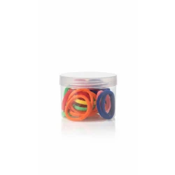 Hair Cylinder Scrunchies Set, 50 Piece Elastic Hair Ties for Women and Girls, Strong Hold Ponytail Bands, Soft and Durable (Multi-color)