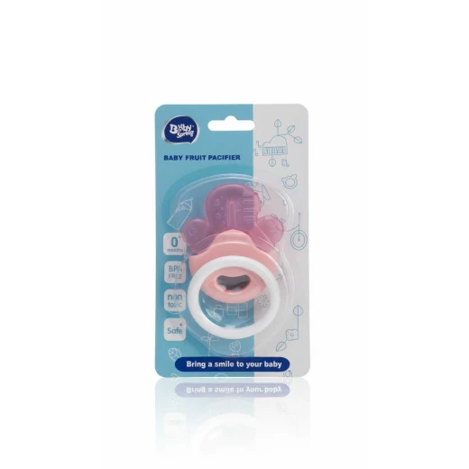 Baby Spring Baby Fruit Pacifier 0+ Months, BPA Free, non toxic , Silicone Gum Massager, Pink Baby Spring Baby Fruit Pacifier 0+ Months, BPA Free, non toxic , Silicone Gum Massager, Pink