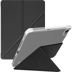 حافظة وي وو لجهاز iPad Pro مقاس 13 بوصة (إصدار 2024) باللون الأسود | GF-003 Classic III | تصميم نحيف مغناطيسي مصنوع من مواد PU وTPU مع حامل قلم، وزوايا عرض متعددة، ووظيفة الإيقاظ التلقائي وحماية كاملة للجهاز