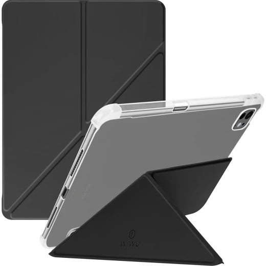 حافظة وي وو لجهاز iPad Pro مقاس 13 بوصة (إصدار 2024) باللون الأسود | GF-003 Classic III | تصميم نحيف مغناطيسي مصنوع من مواد PU وTPU مع حامل قلم، وزوايا عرض متعددة، ووظيفة الإيقاظ التلقائي وحماية كاملة للجهاز حافظة وي وو لجهاز iPad Pro مقاس 13 بوصة (إصدار 2024) باللون الأسود | GF-003 Classic III | تصميم نحيف مغناطيسي مصنوع من مواد PU وTPU مع حامل قلم، وزوايا عرض متعددة، ووظيفة الإيقاظ التلقائي وحماية كاملة للجهاز