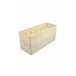 صندوق تخزين ملابس داخلية قابل للطي 12 مقصورات منظم من قماش غير منسوج 30 × 45 × 24 سم باللون القرميدي