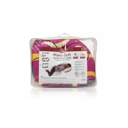 Mama Soft Pregnant Support Pillow, Maternity Pillow for Sleeping, U/C-Shaped Full Body Support for Belly, Back & Hips with Washable Cover, Pink